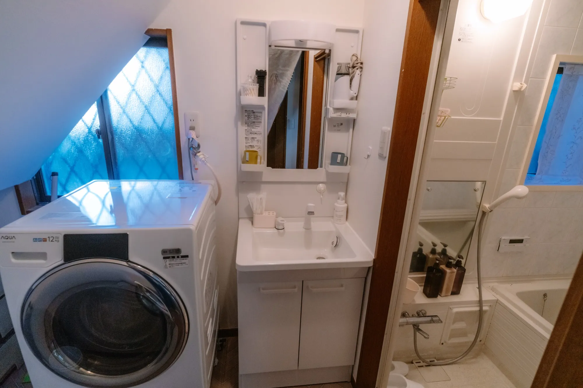 In-unit laundry and bathroom